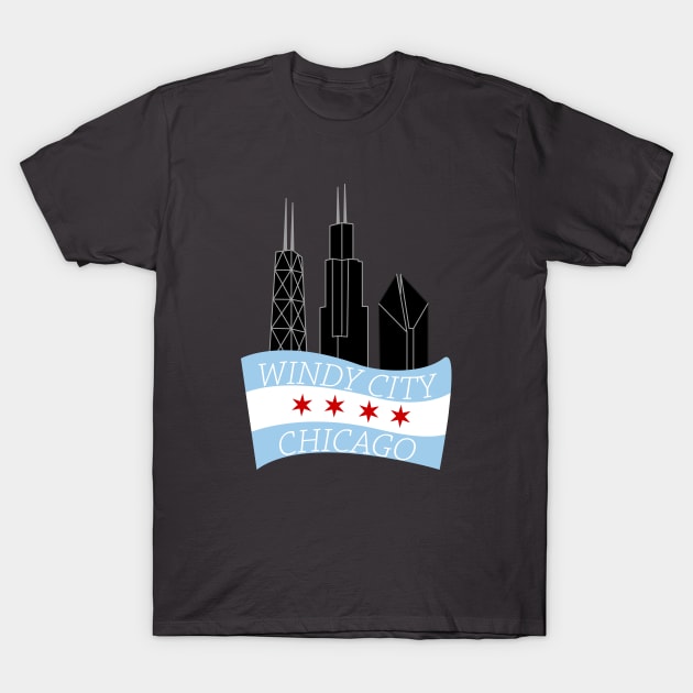 Windy City Chicago T-Shirt by beejammerican